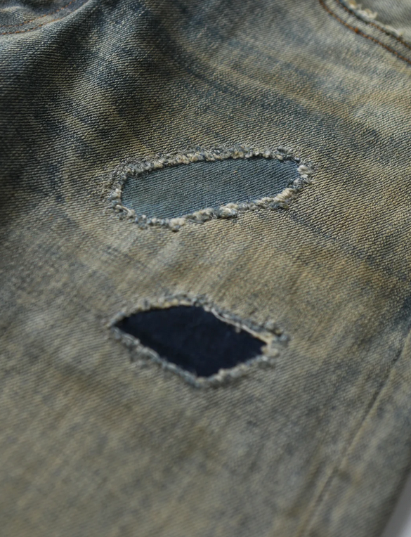 Men's vintage-wash straight-leg jeans - Image 4